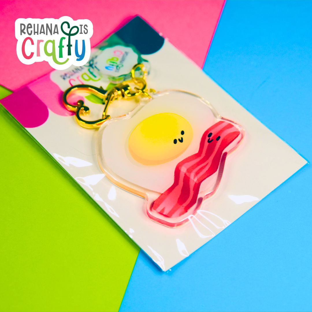 Egg & Bacon | Acrylic Keychain
