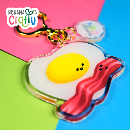 Egg & Bacon | Acrylic Keychain