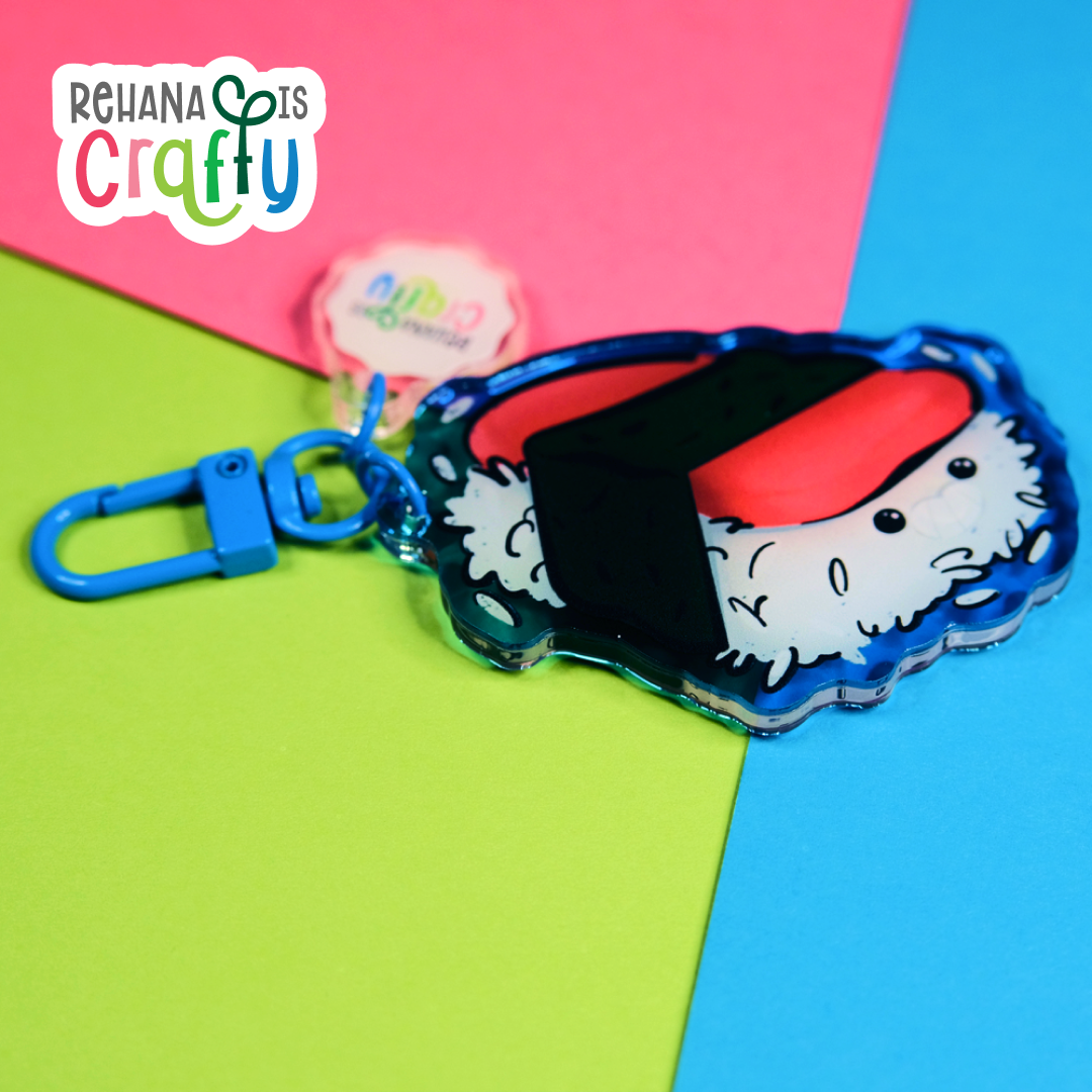 Kawaii Spam Musubi | Acrylic Keychain