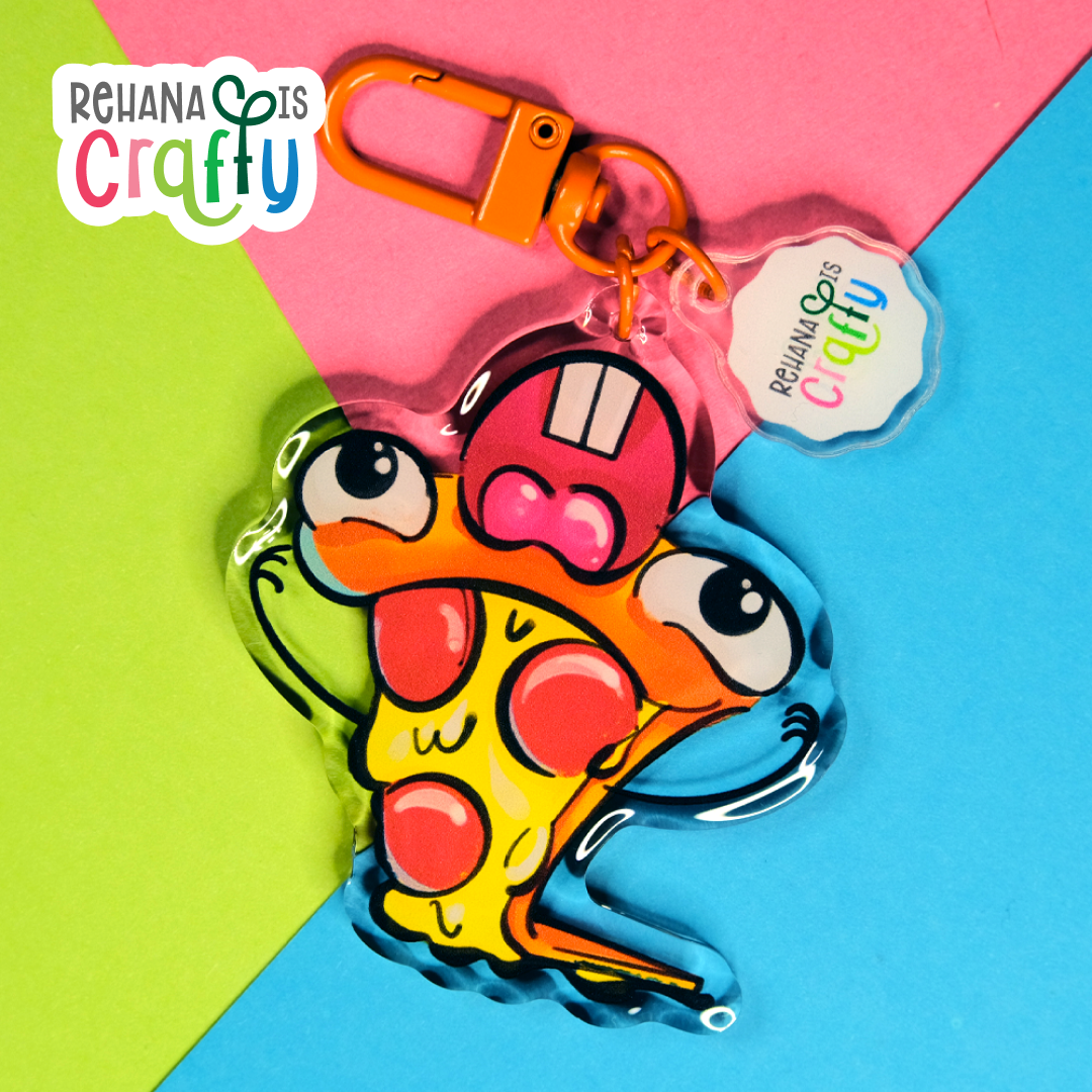 Pizza Mayhem | Acrylic Keychain