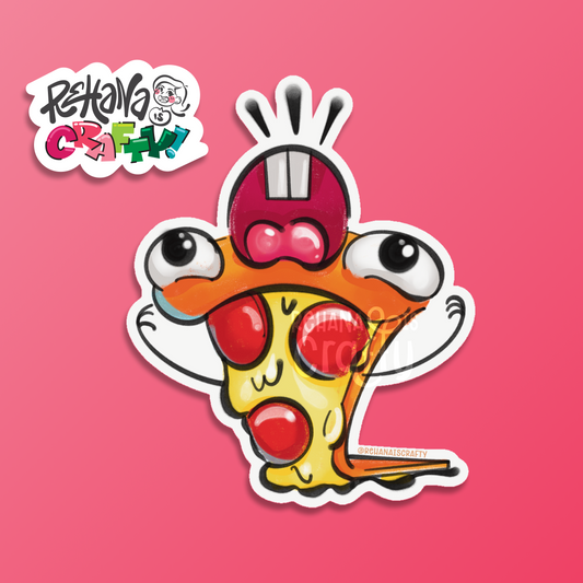 Silly Pizza | Vinyl Sticker