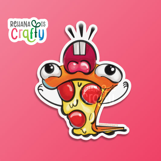 Silly Pizza | Vinyl Sticker