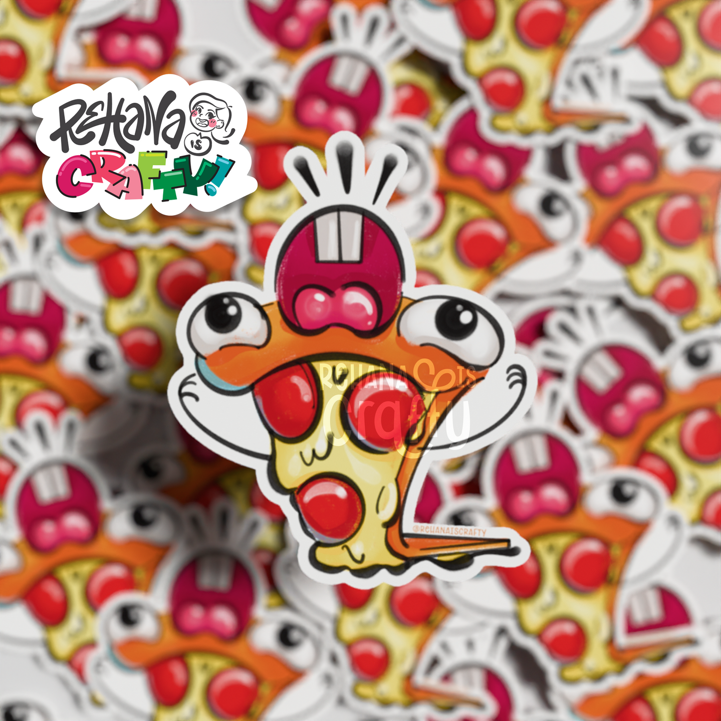 Silly Pizza | Vinyl Sticker