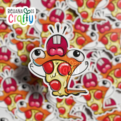 Silly Pizza | Vinyl Sticker