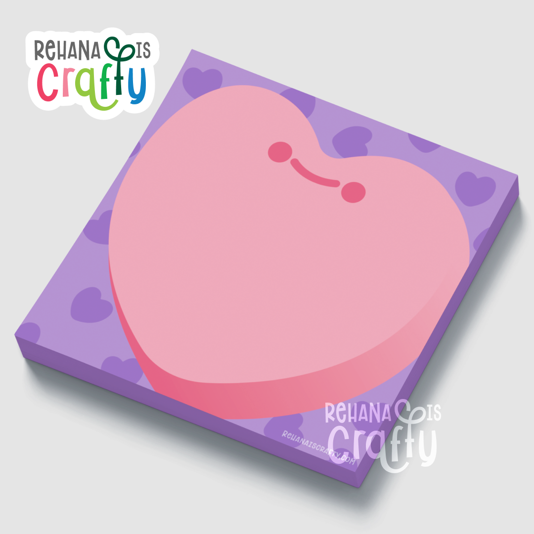 Converstation Hearts | Sticky Notes | 3 x 3