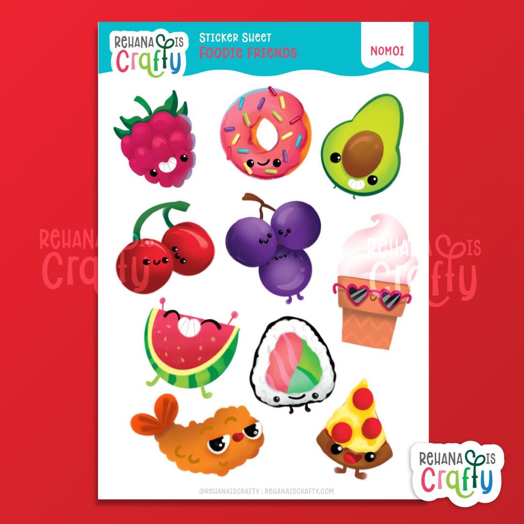 Foodie Friends | Sticker Sheet