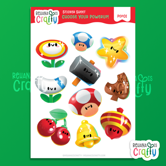 Choose your power-up | Sticker Sheet