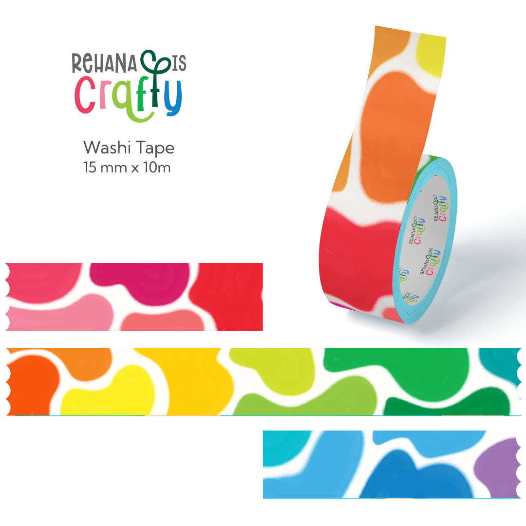 Colorful Blobs | Washi Tape | 15mm