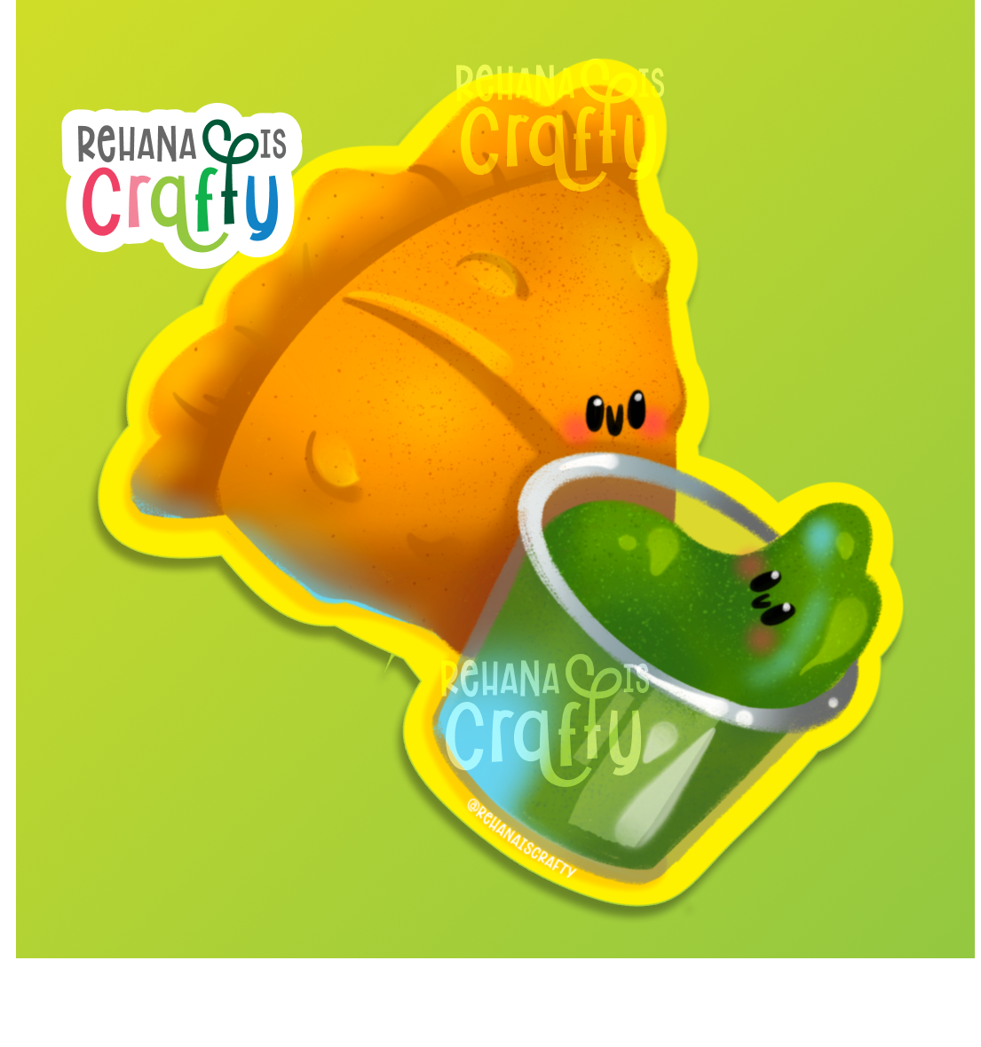 Chutney & Samosa | Vinyl Sticker