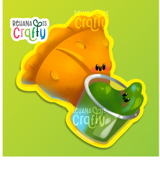 Chutney & Samosa | Vinyl Sticker