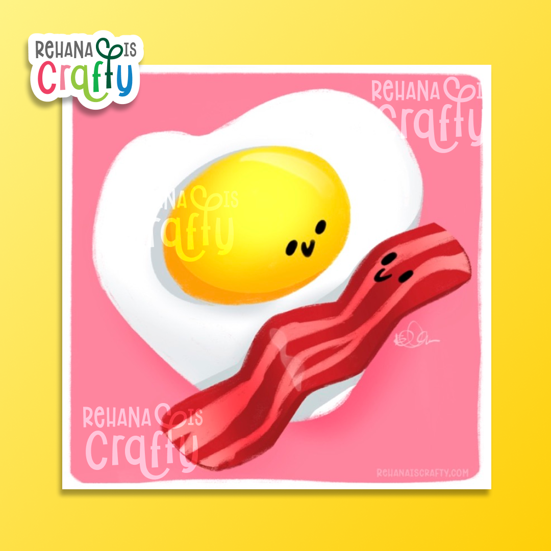 You Are the Bacon to My Eggs | 5x5 Art Print