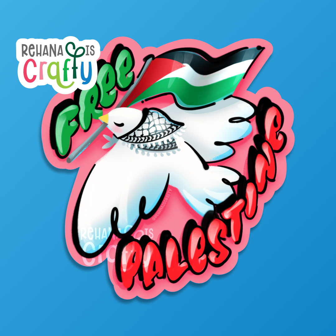 Free Palestine Dove | Vinyl Sticker