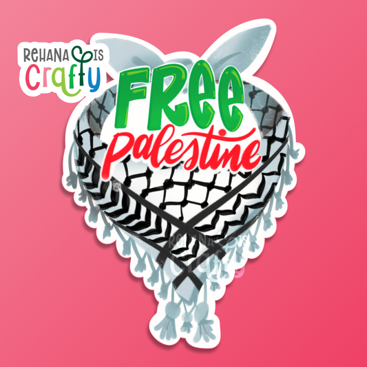 Free Palestine Keffiyeh | Vinyl Sticker
