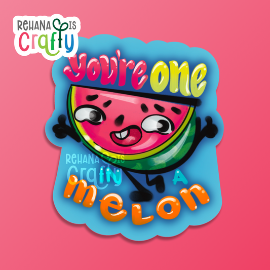 "One in a Melon" Watermelon | Vinyl Sticker
