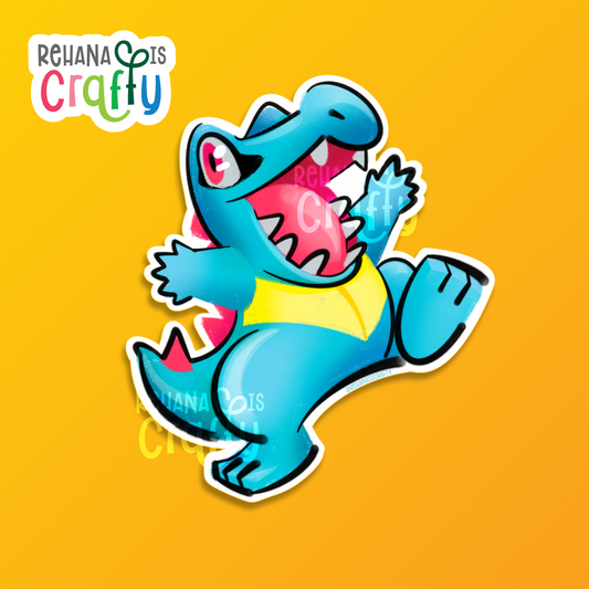 Totodile fan art | Vinyl Sticker