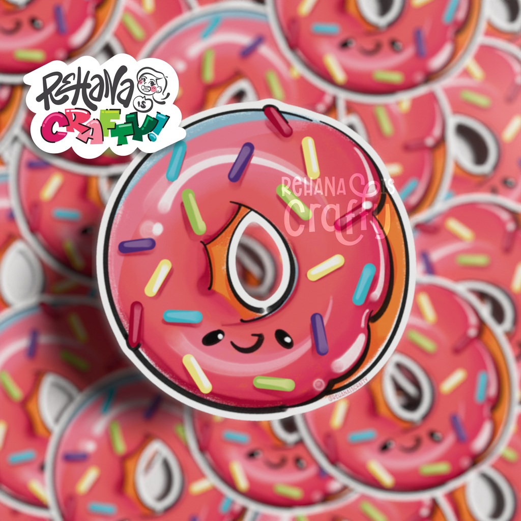 Cute Donut | Vinyl Sticker