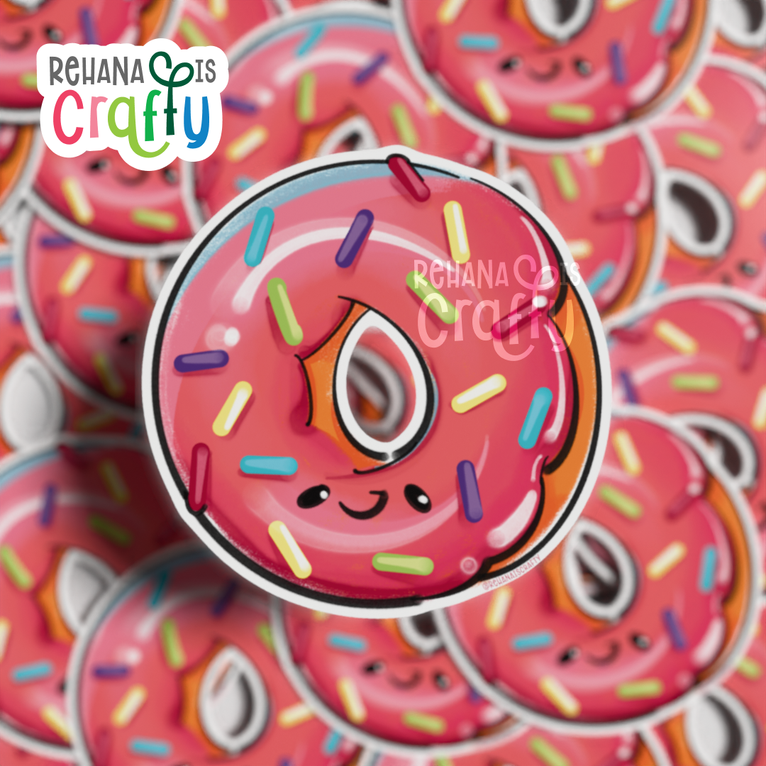 Cute Donut | Vinyl Sticker