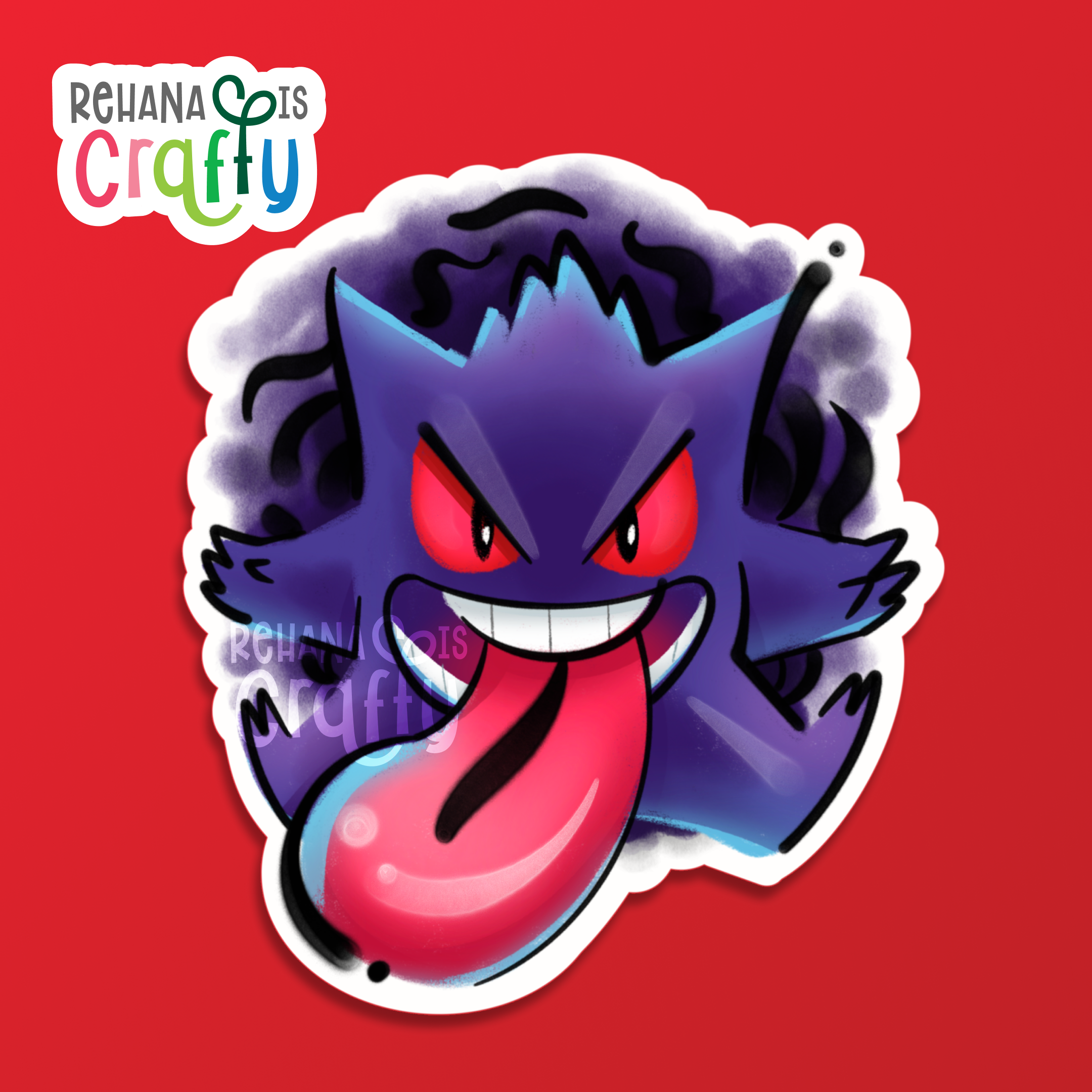 Spooky-mon: Ghastly, Haunter, Gengar | Sticker Pack