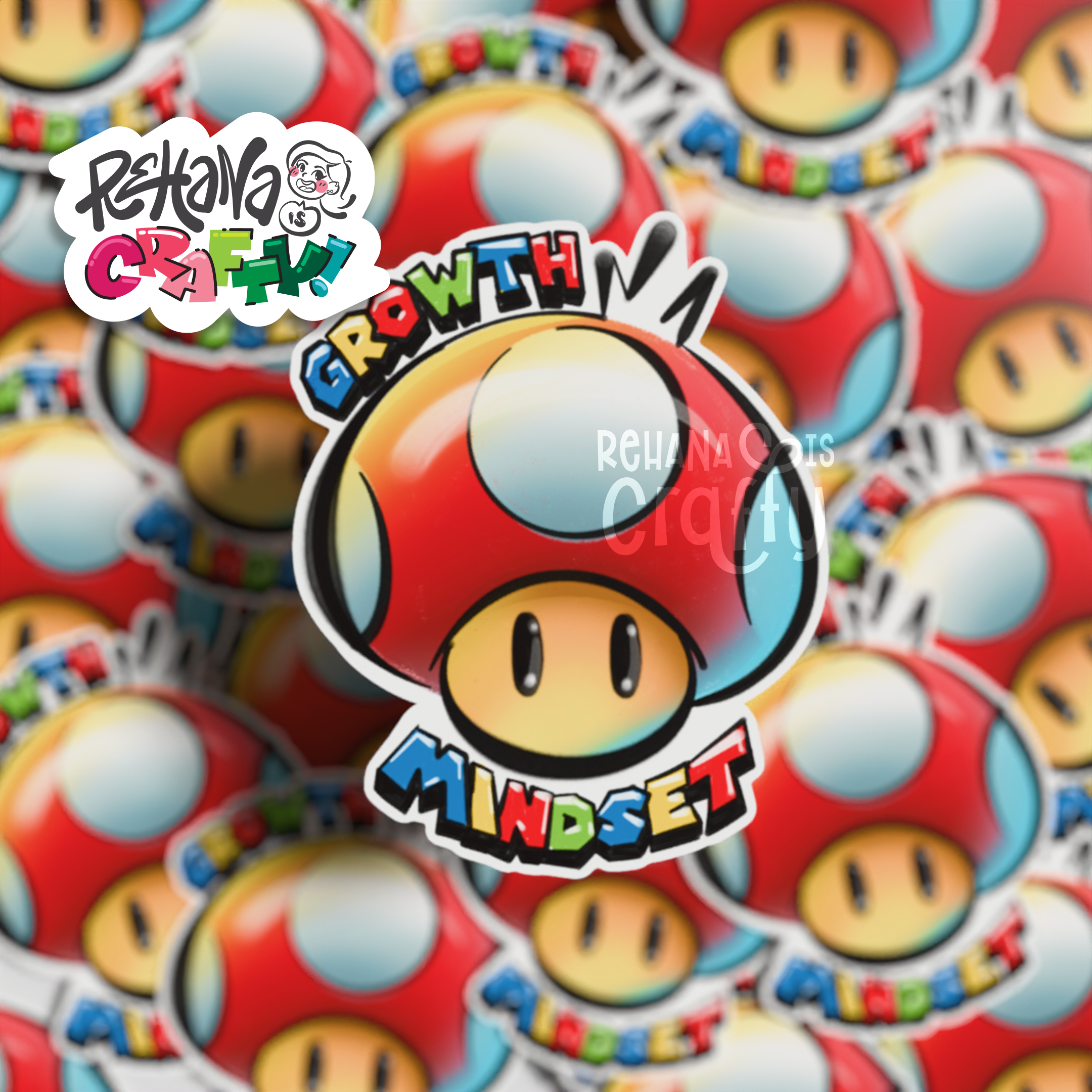 Growth Mindset | Vinyl Sticker