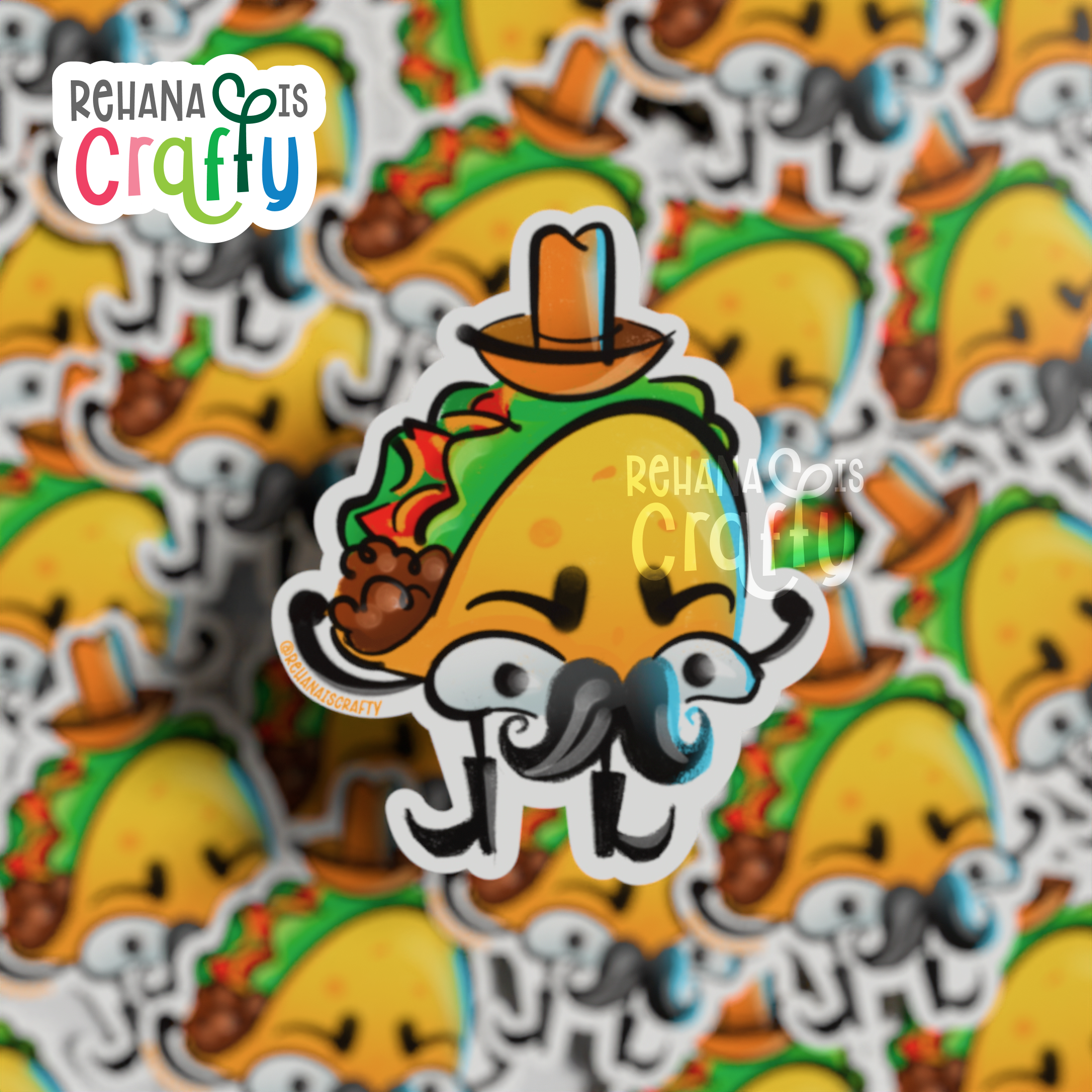 Macho Taco | Vinyl Sticker