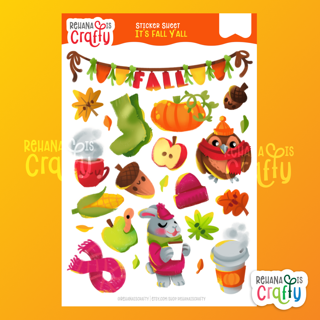 It's Fall Y'all | Sticker Sheet