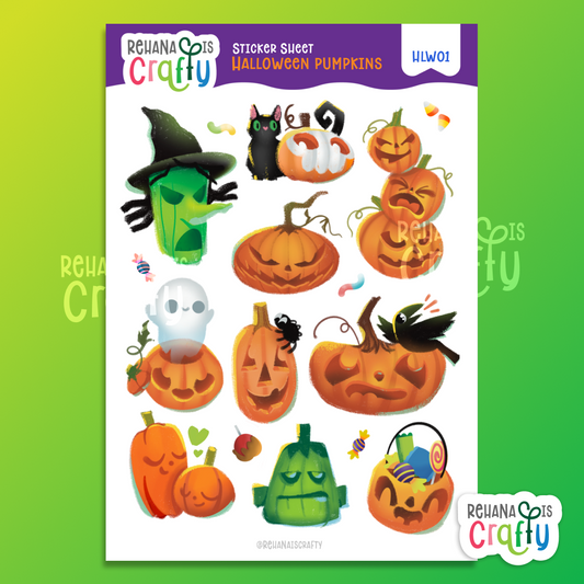 Spooky Pumpkins Halloween | Sticker Sheet