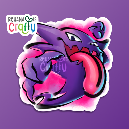 Spooky-mon: Ghastly, Haunter, Gengar | Sticker Pack