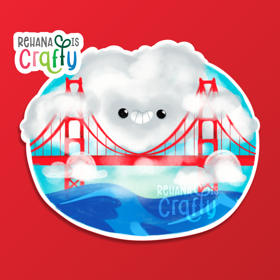 San Francisco Karl the Fog | Vinyl Sticker