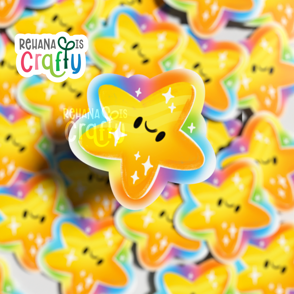 Rainbow Star | Vinyl Sticker