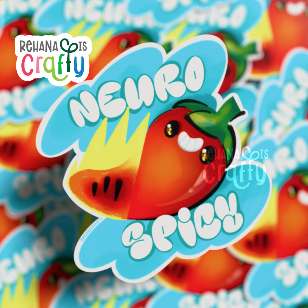 Neuro-spicy Pepper | Vinyl Sticker