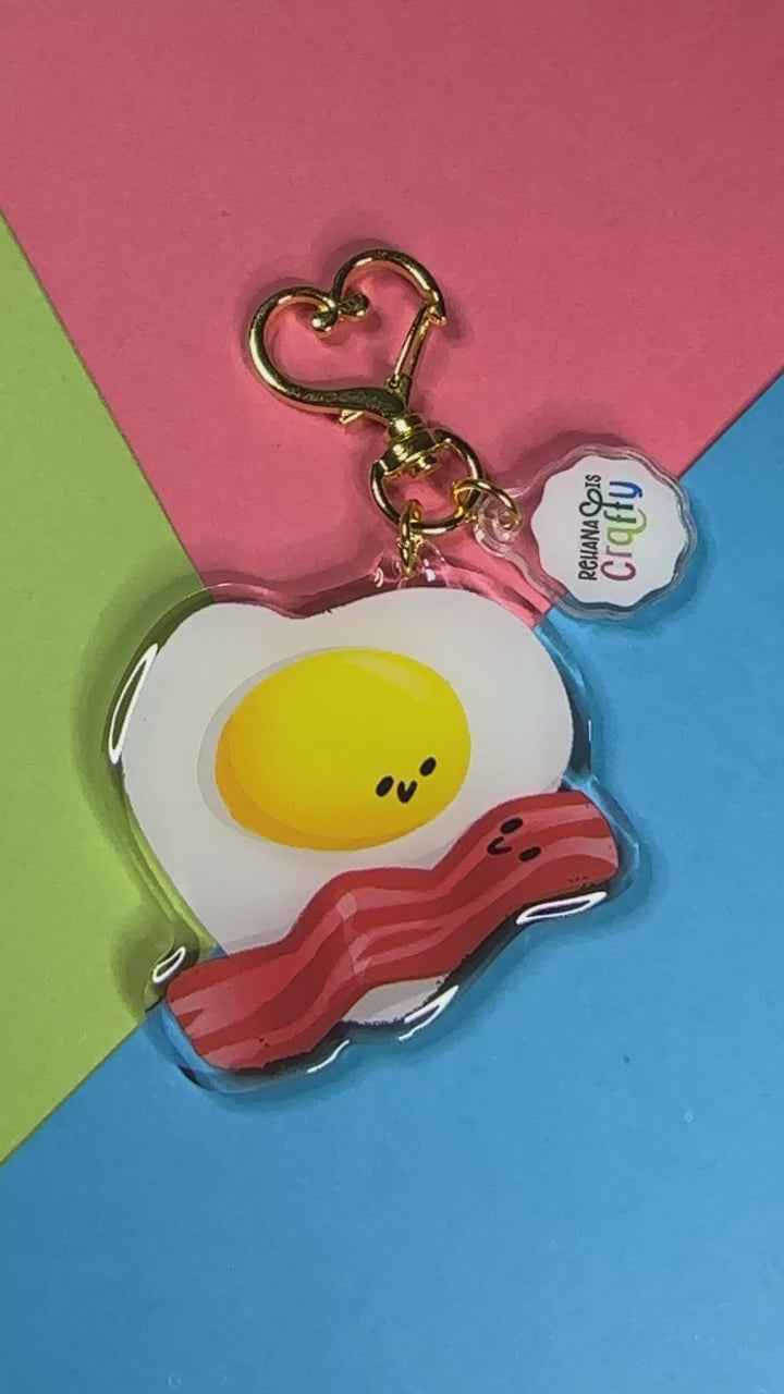 Bacon & Eggs | Acrylic Keychain