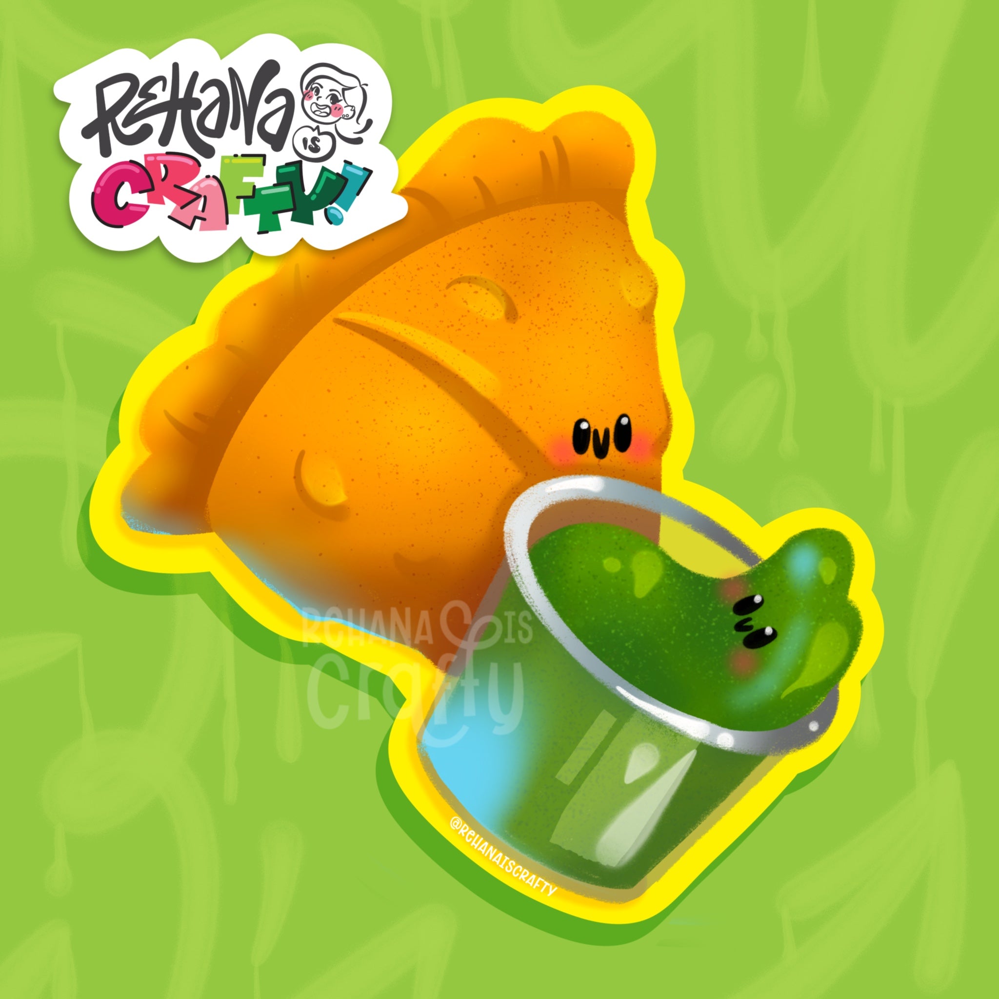 Chutney & Samosa | Vinyl Sticker