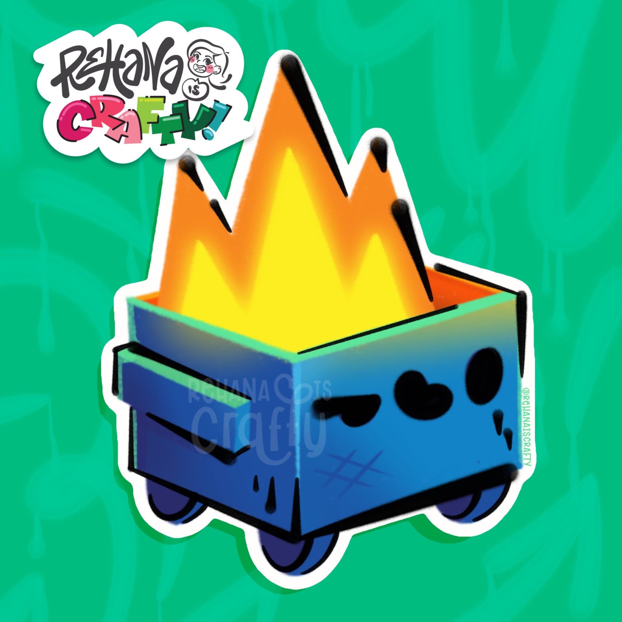 Dumpster Fire | Vinyl Sticker