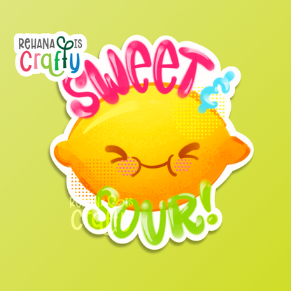 Sweet & Sour Lemon | Vinyl Sticker