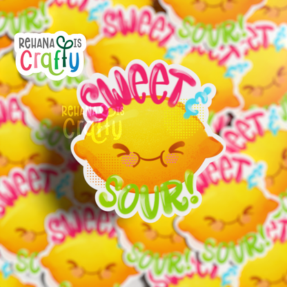 Sweet & Sour Lemon | Vinyl Sticker